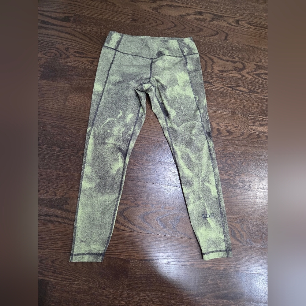 5.11 Tactical Olive and Black Leggings Sz.M